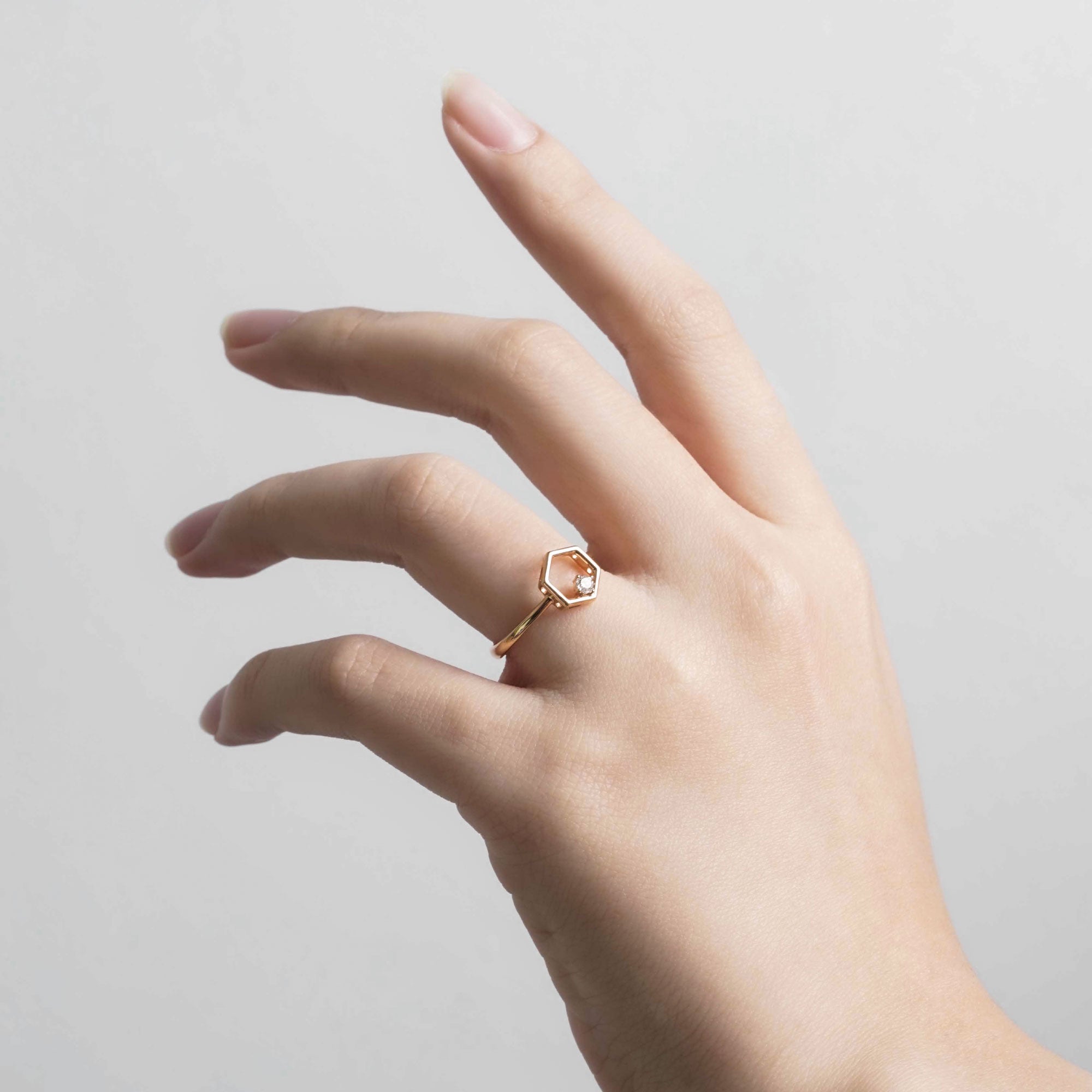 Sweet Honey Comb Ring - Basic - Juene Jewelry
