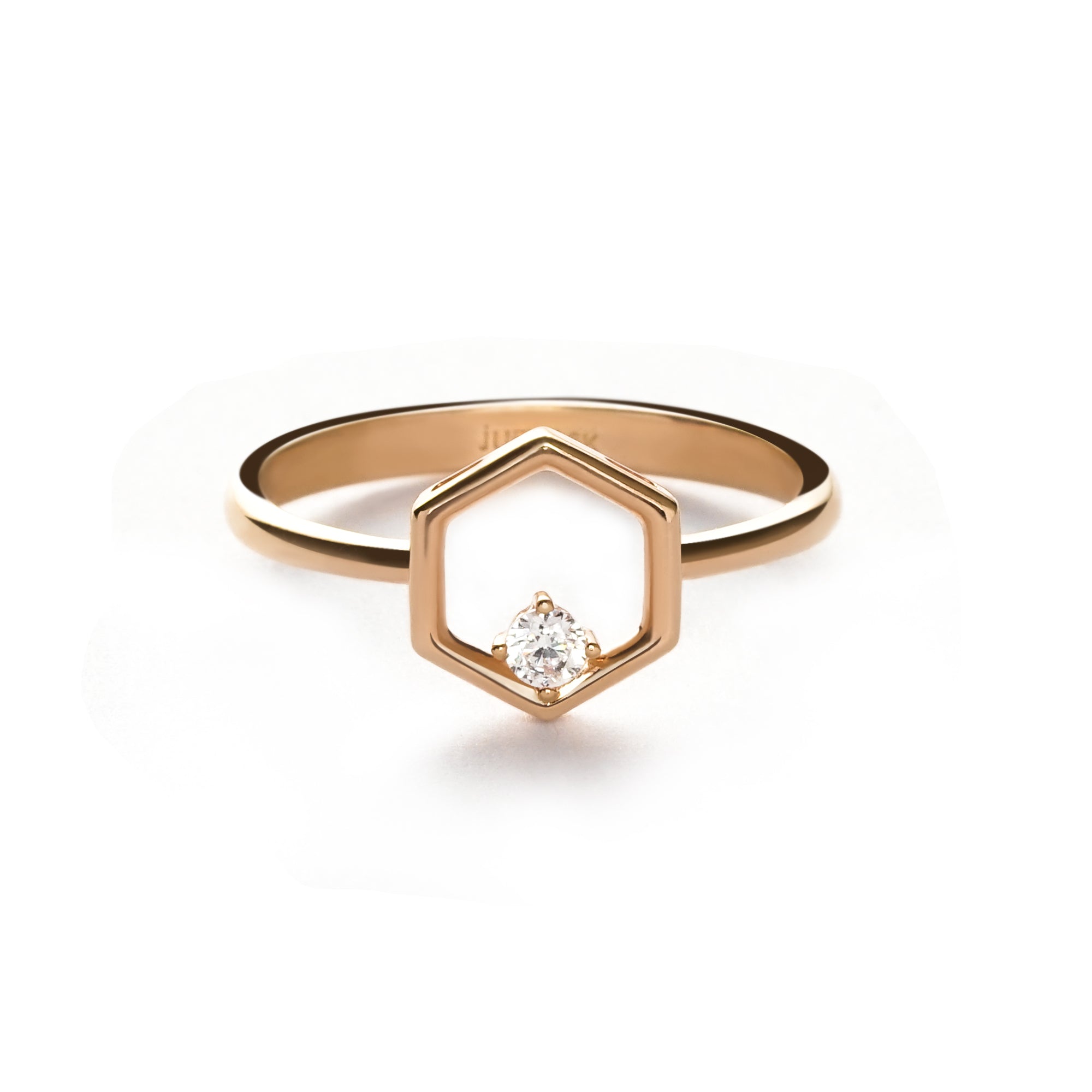 Sweet Honey Comb Ring - Basic - Juene Jewelry