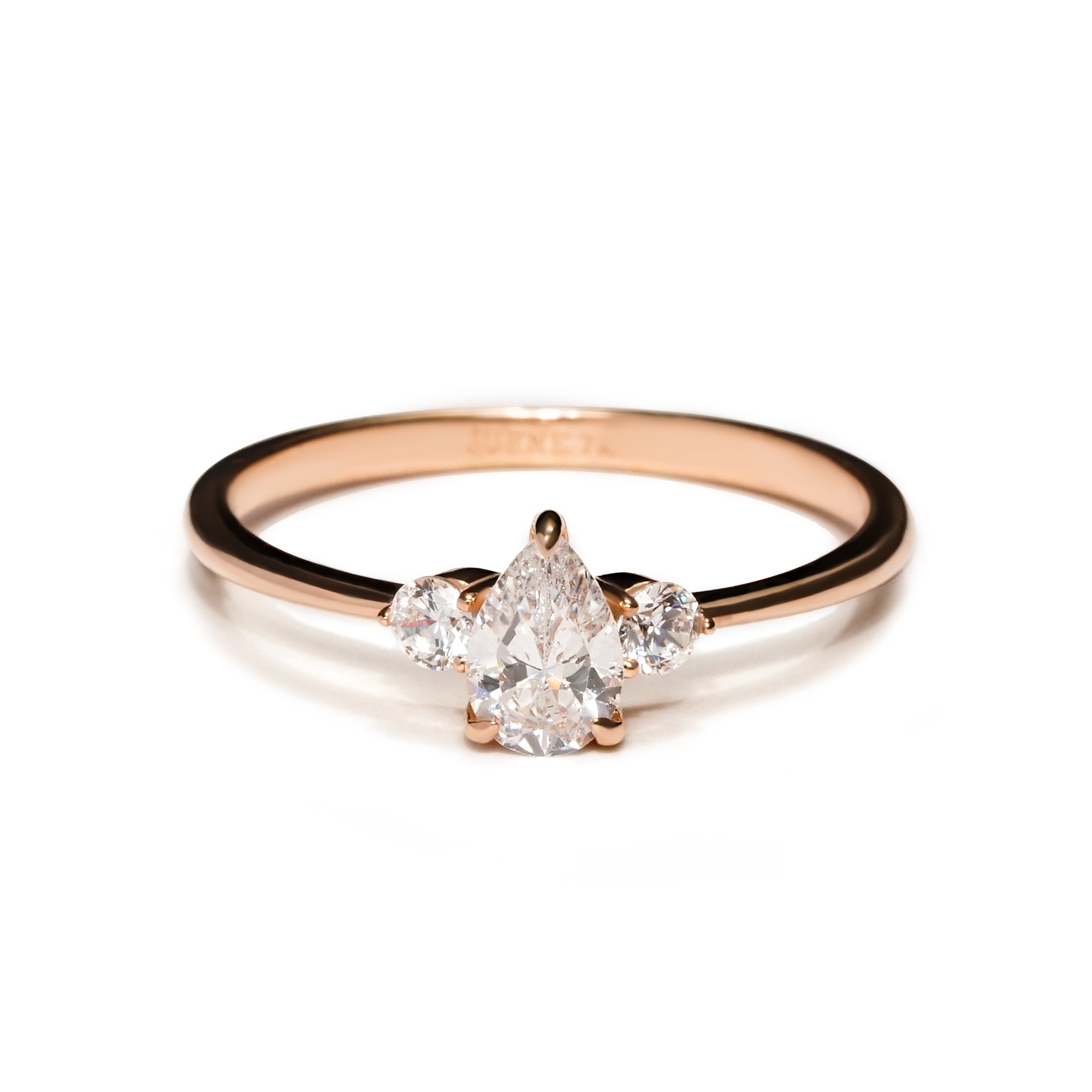 Aisha Gold Ring - Serene Collection - Juene Jewelry