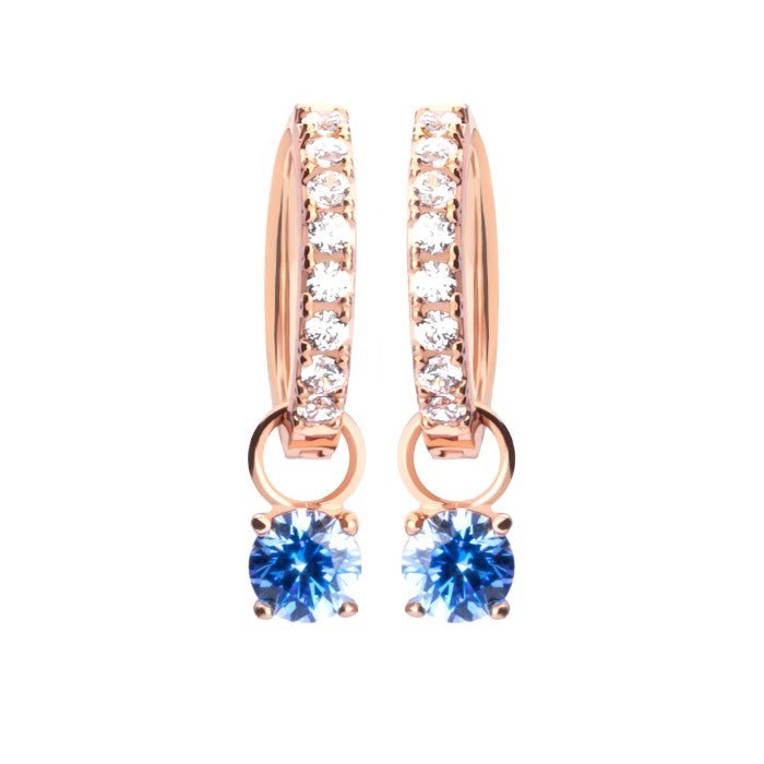 Anting Emas 7k - Azure Hoops Gold Earring - The Shades Collection - Juene Jewelry - Juene