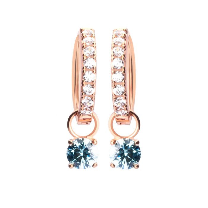 Anting Emas 7k - Sky Hoops Gold Earring - The Shades Collection - Juene Jewelry - Juene