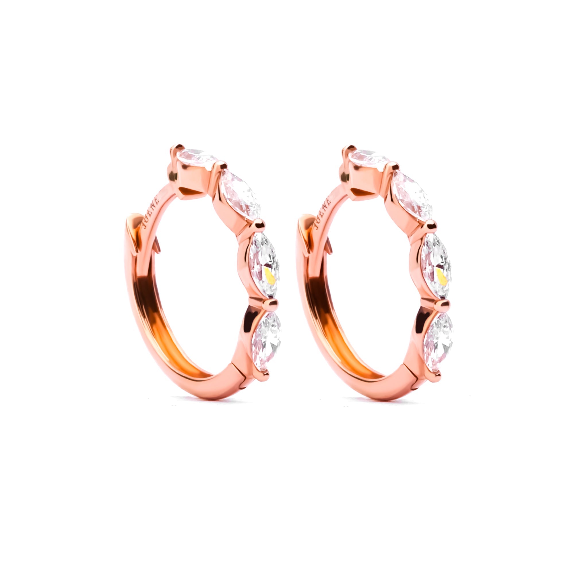 Anting Emas 8k - Passion Gold Hoops Earring - Tally Collection - Juene Jewelry - Juene