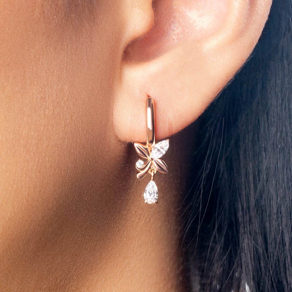 Anting Hoops Emas 7k - Cia Gold Earring - Huda Collection - Juene Jewelry - Juene