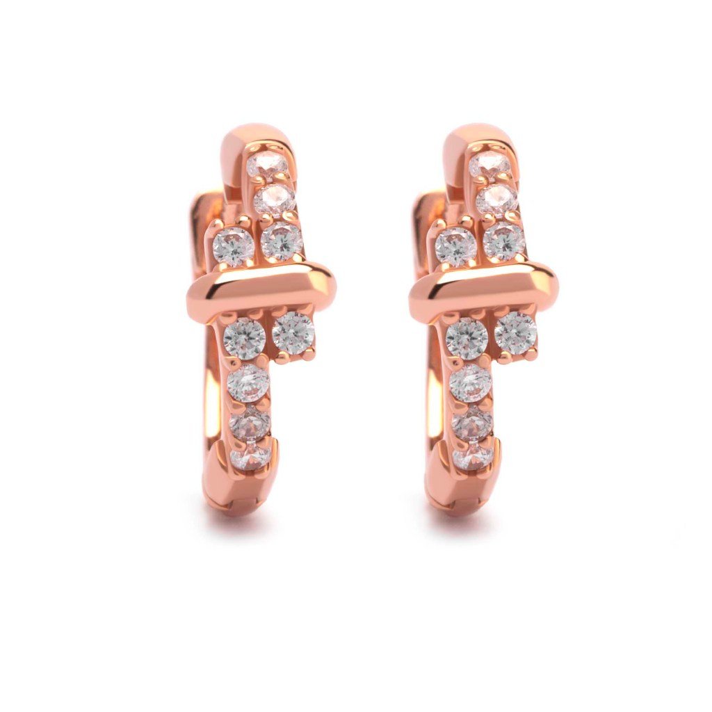 Anting Hoops Emas 7k - Elia Gold Earring - Adorn 03 Collection - Juene Jewelry - Juene