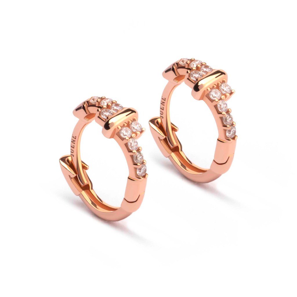 Anting Hoops Emas 7k - Elia Gold Earring - Adorn 03 Collection - Juene Jewelry - Juene