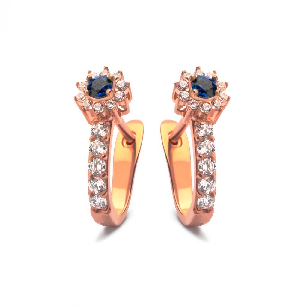 Anting Hoops Emas 7k - Laina Gold Earring - Moonveil Collection - Juene Jewelry - Juene