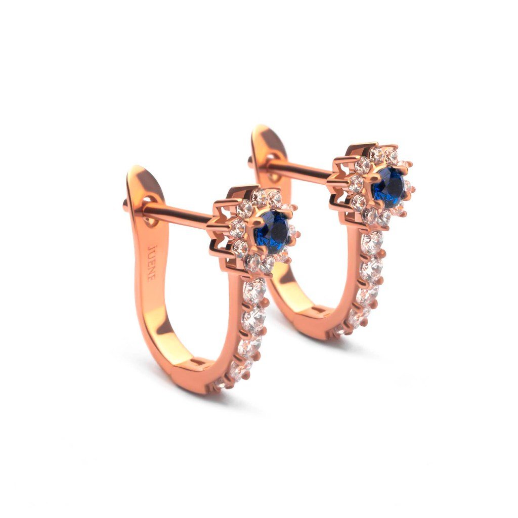 Anting Hoops Emas 7k - Laina Gold Earring - Moonveil Collection - Juene Jewelry - Juene