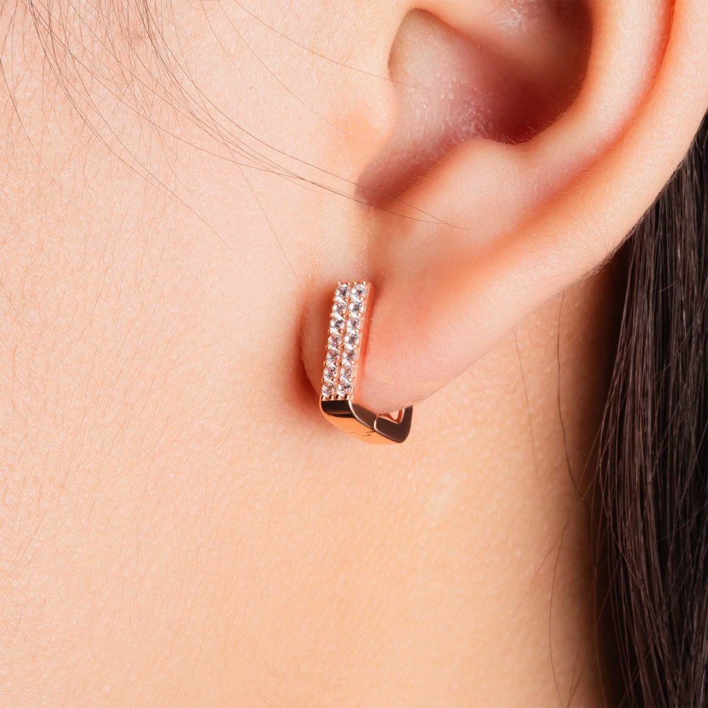 Anting Hoops Emas 7k - Valma Gold Earring - Treasure Collection - Juene Jewelry - Juene