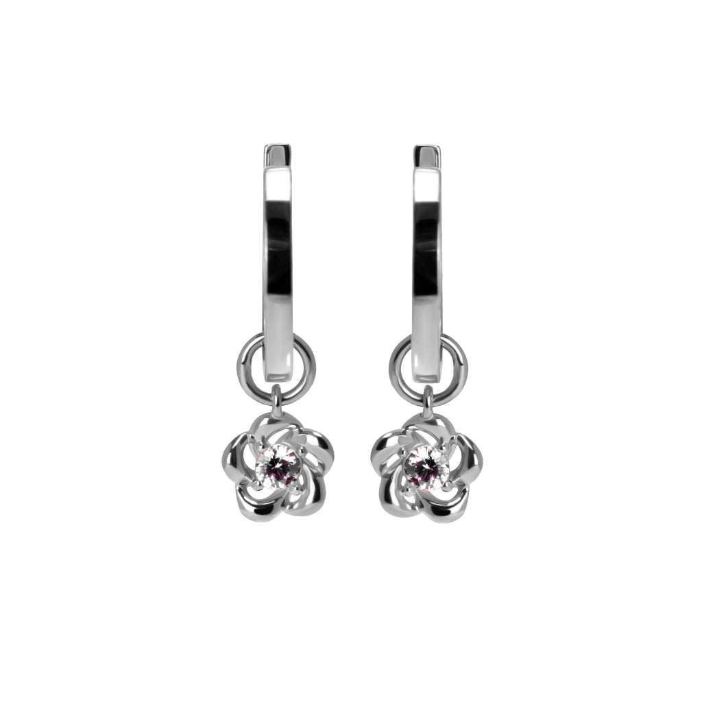 Anting Hoops Emas 8K - Camila Gold Earring - Flux Collection - Juene Jewelry - Juene Jewelry