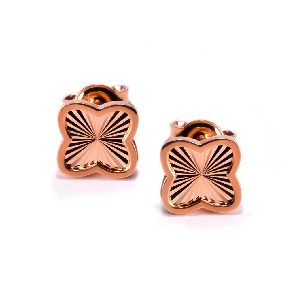 Anting Hoops Emas 8K - Lula Gold Earring - Viviene Collection - Juene Jewelry - Juene
