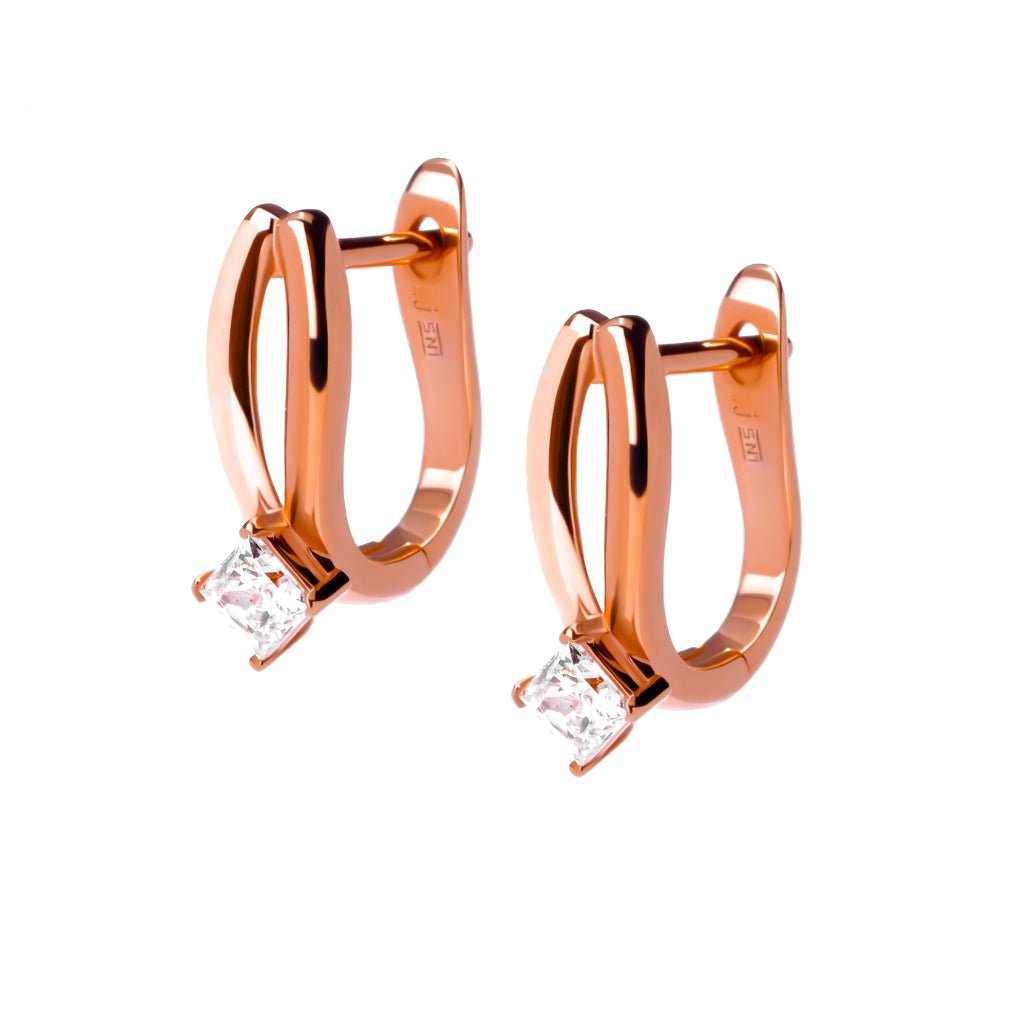 Anting Hoops Emas 8K - Wina Gold Earring - Flux Collection - Juene Jewelry - Juene Jewelry