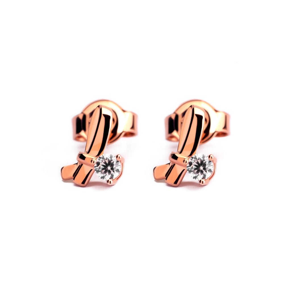 Anting Stud Emas 7k - Liana Gold Earring - Luxxe 02 Collection - Juene Jewelry - Juene