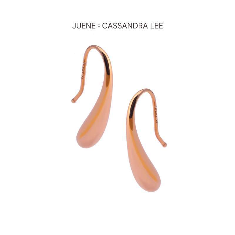 Anting Stud Emas 7k - Pure Gold Earring - With Love Collection - Cassandra Lee x Juene Jewelry - Juene