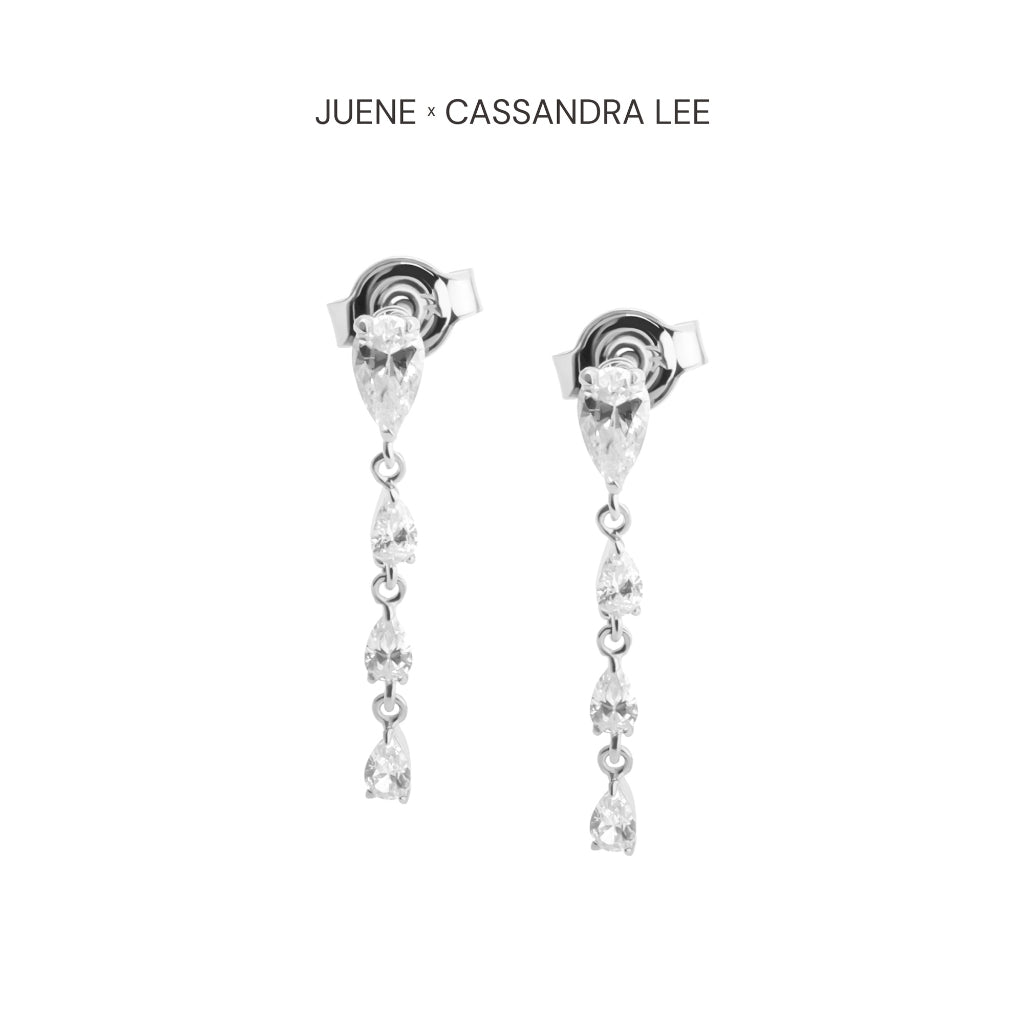 Anting Stud Emas 7k - Tale Gold Earring - With Love Collection - Cassandra Lee x Juene Jewelry - Juene