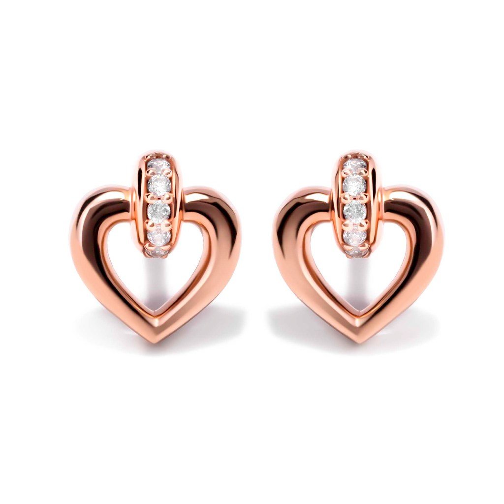 Anting Stud Emas 8K - Dona Gold Earring - Veya Collection - Juene Jewelry - Juene