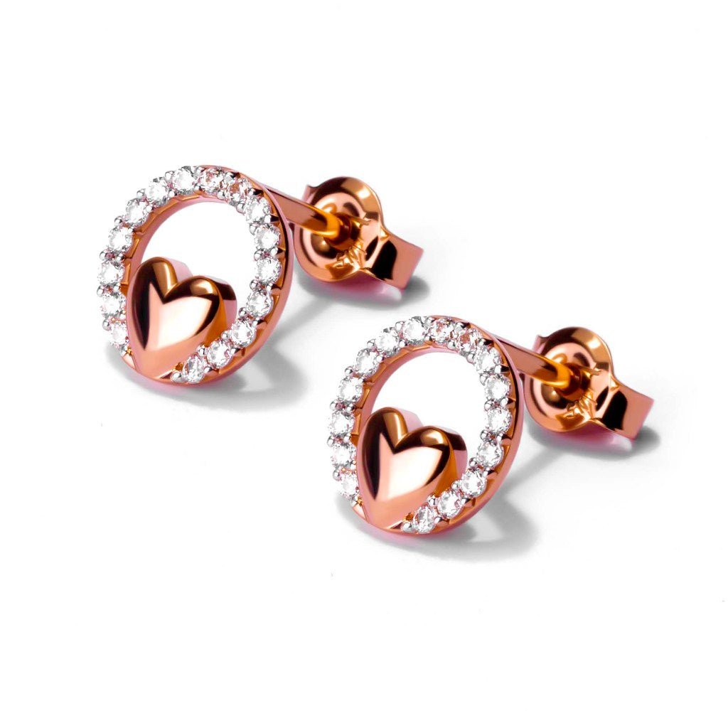 Anting Stud Emas 8K - Grace Gold Earring - Flux Collection - Juene Jewelry - Juene Jewelry