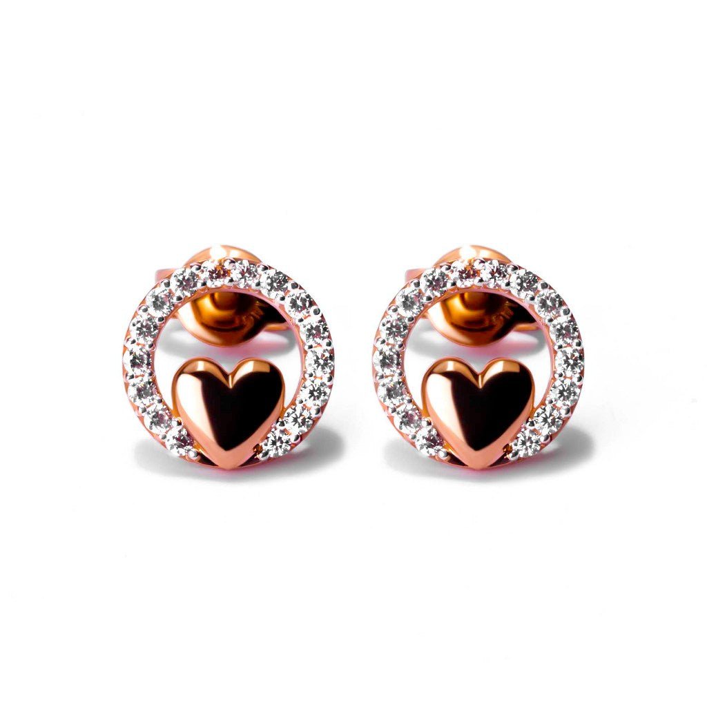Anting Stud Emas 8K - Grace Gold Earring - Flux Collection - Juene Jewelry - Juene Jewelry