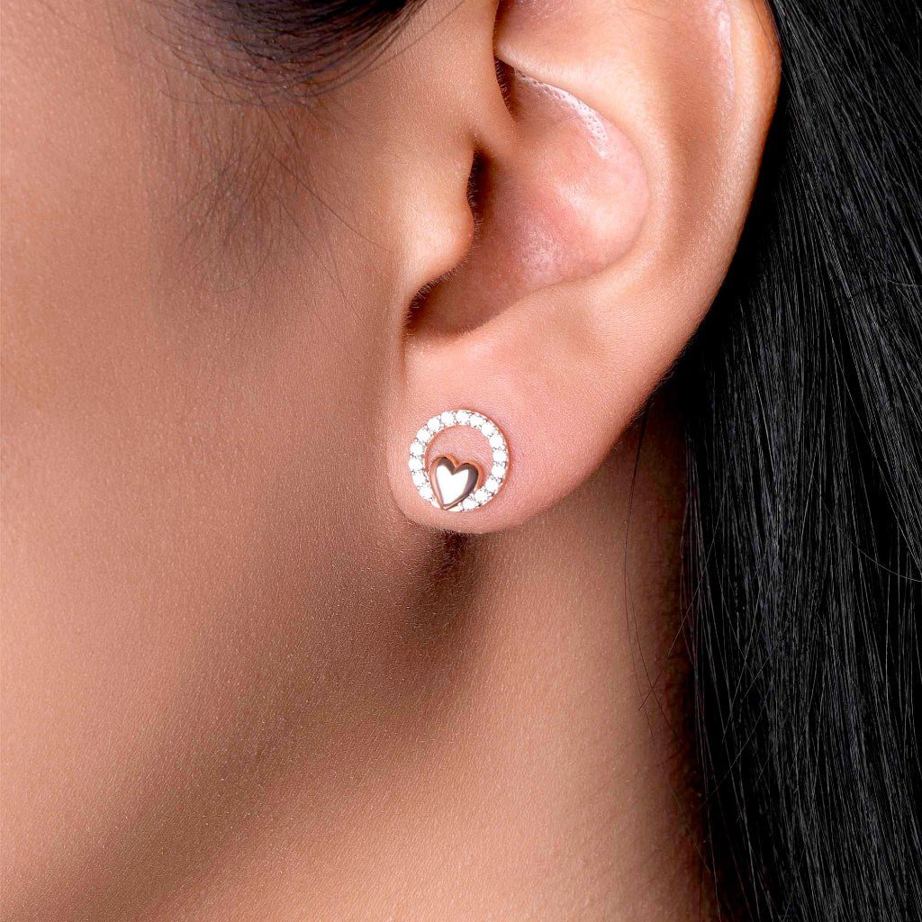 Anting Stud Emas 8K - Grace Gold Earring - Flux Collection - Juene Jewelry - Juene Jewelry