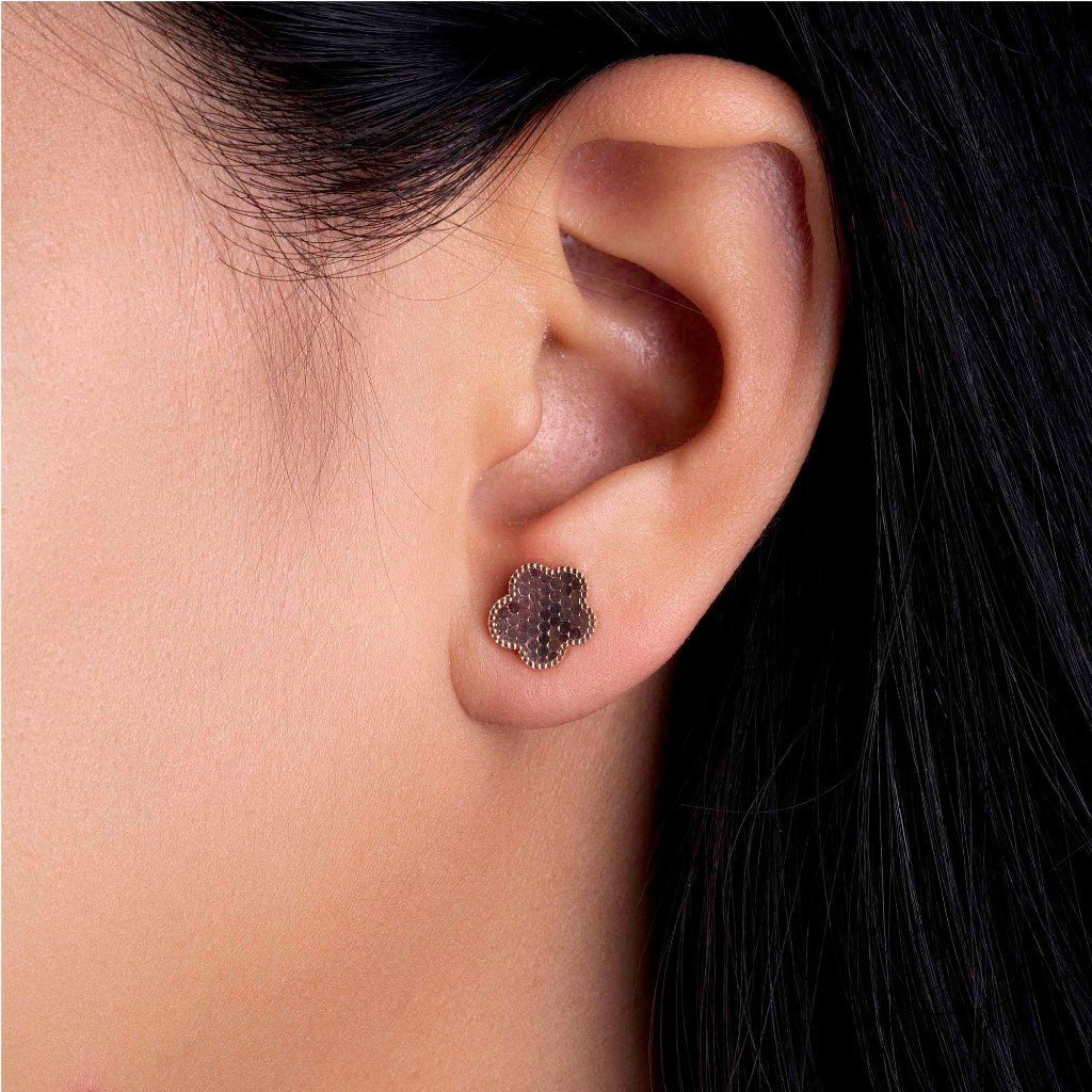 Anting Stud Emas 8k - Naomi Gold Earring - Evelina Collection - Juene Jewelry - Juene Jewelry