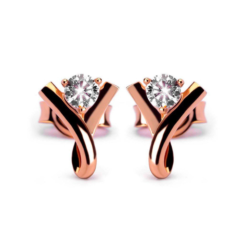 Anting Stud Emas 8k - Vala Gold Earring - Tally Collection - Juene Jewelry - Juene Jewelry