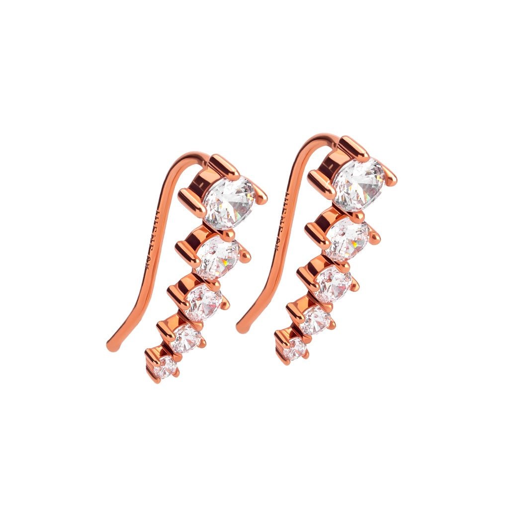Anting Tusuk Emas 7k - Aqila Gold Earring - Luxxe 01 Collection - Juene Jewelry - Juene