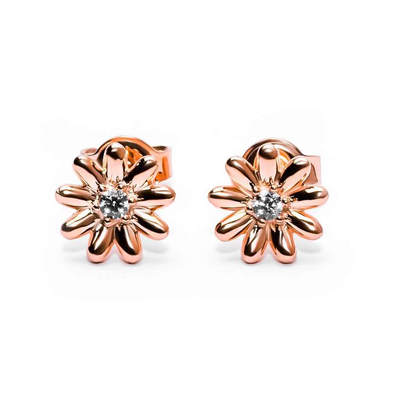 Anting Tusuk Emas 7k - Floria Gold Stud Earring - Garden Collection - Juene Jewelry - Juene
