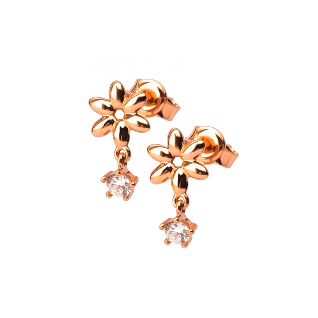 Anting Tusuk Emas 7k - Sunie Gold Stud Earring - Bubbly Collection - Juene Jewelry - Juene