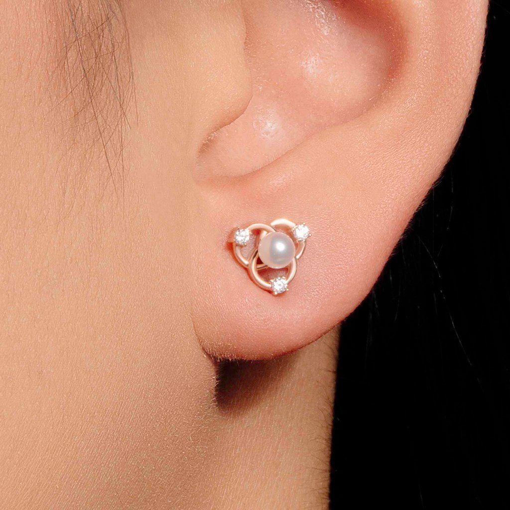 Anting Tusuk Emas 7k - Tissa Gold Stud Earring - Luxxe 04 Collection - Juene Jewelry - Juene