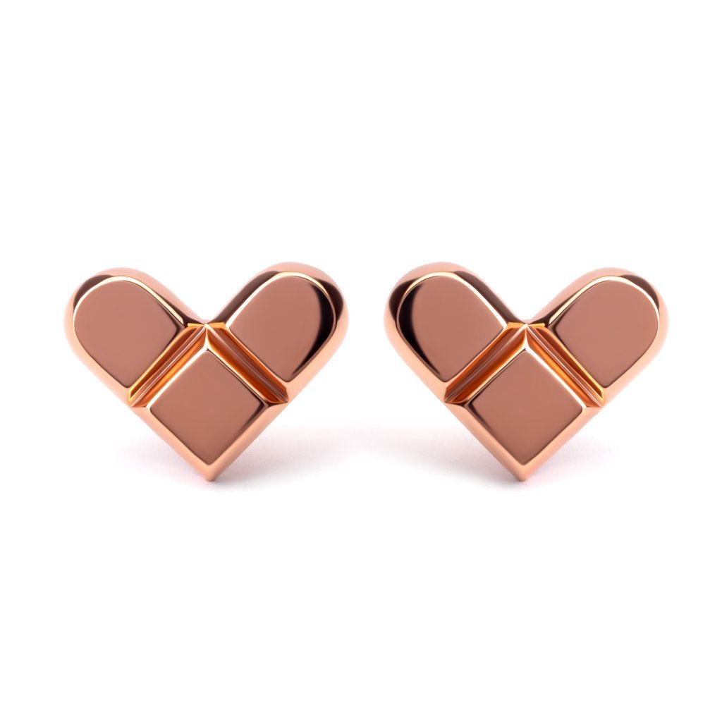 Anting Tusuk Emas 8K - Love Bar Gold Earring - Terra Collection - Juene Jewelry - Juene