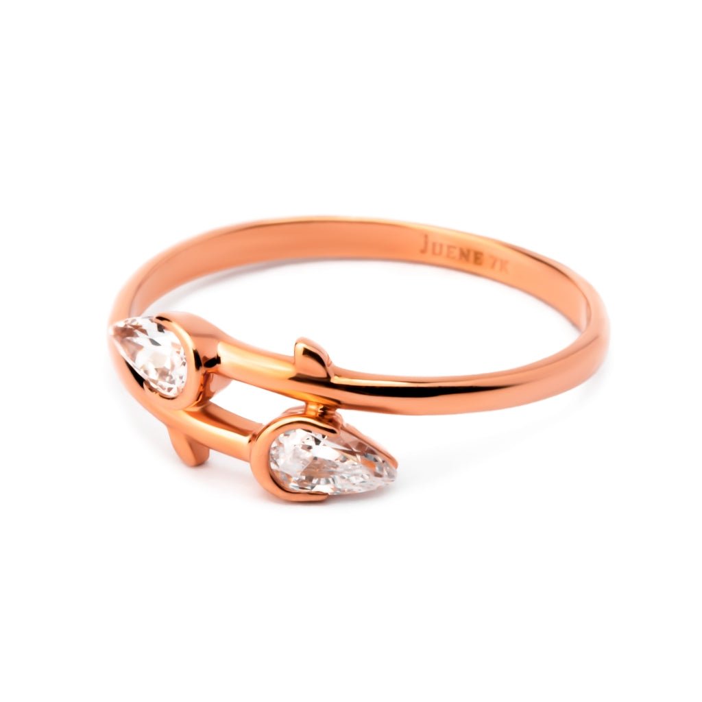 Cincin Emas 7k - Abigail Gold Ring - Treasure Collection - Juene Jewelry - Juene
