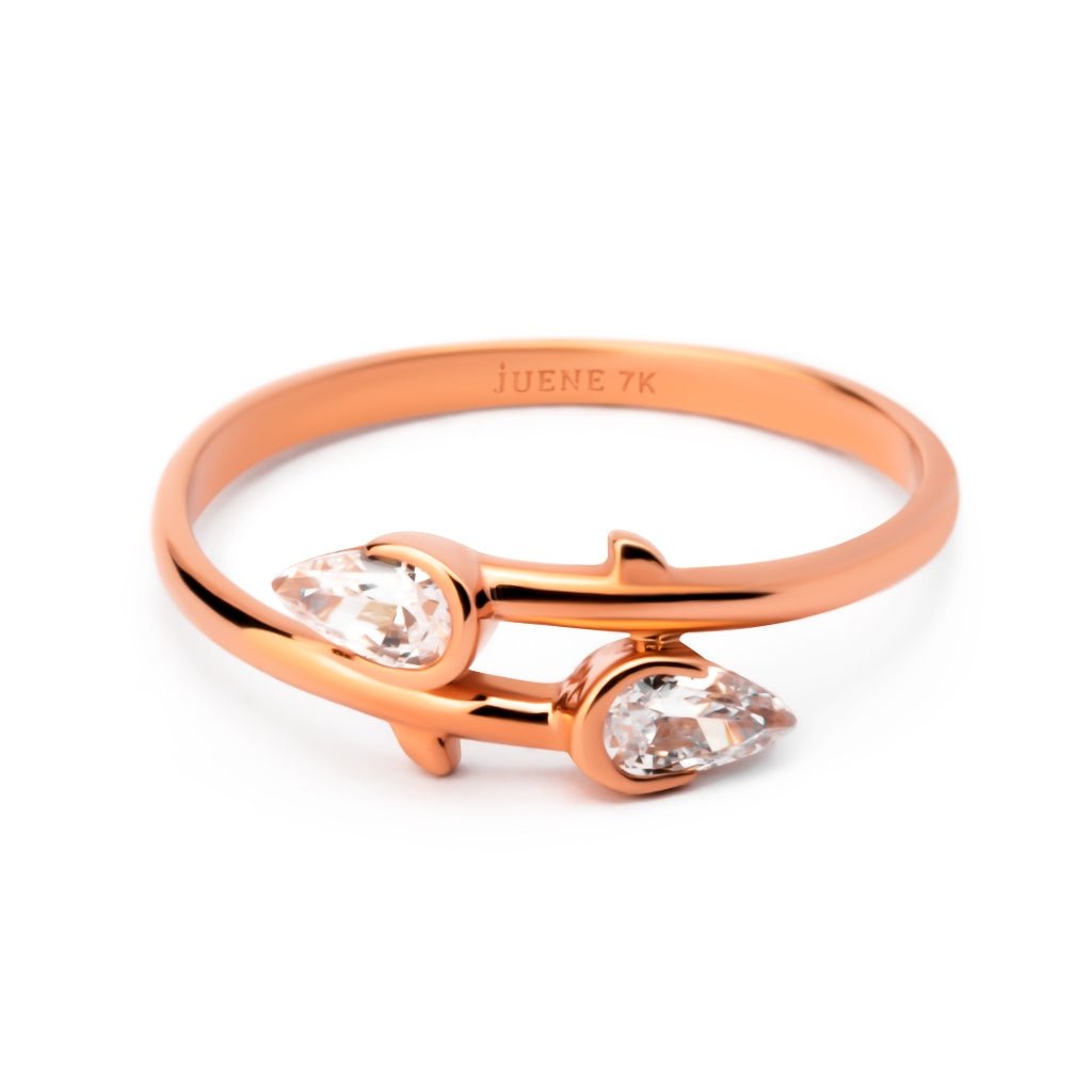 Cincin Emas 7k - Abigail Gold Ring - Treasure Collection - Juene Jewelry - Juene