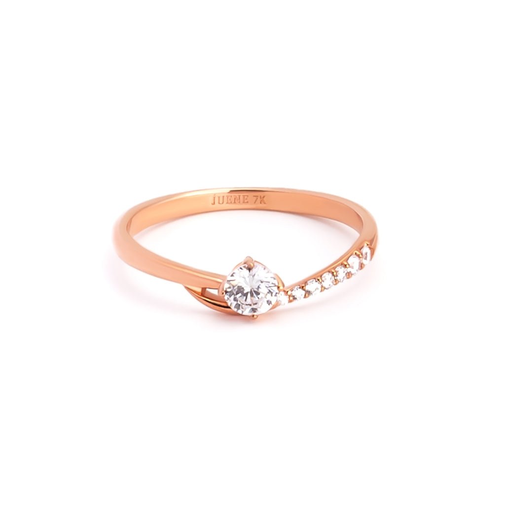 Cincin Emas 7k - Amara Gold Ring - Eternal Collection - Juene Jewelry - Juene
