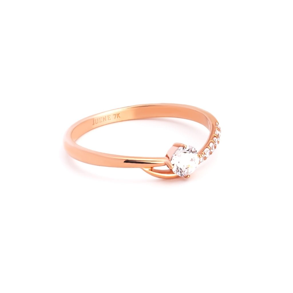 Cincin Emas 7k - Amara Gold Ring - Eternal Collection - Juene Jewelry - Juene