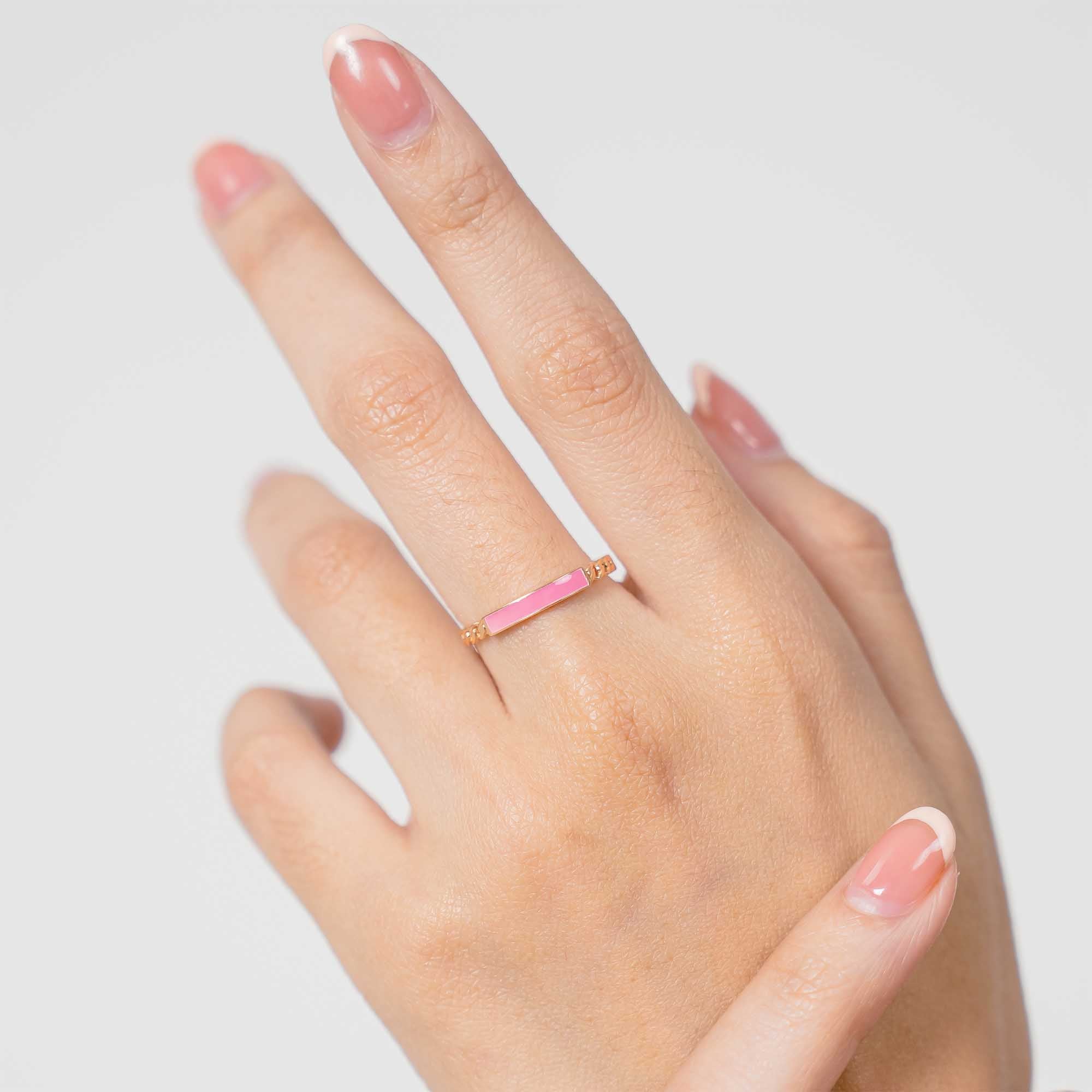 Cincin Emas 7k - Balia Gold Ring - Cherish Collection - Juene Jewelry - Juene