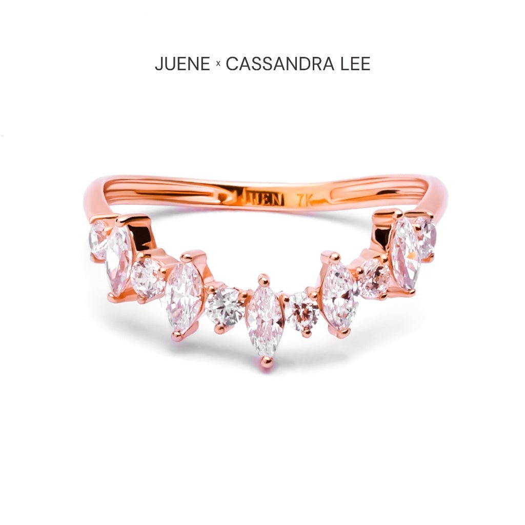 Cincin Emas 7k - Belleva Gold Ring - Juene x Cassandra Lee Enchanted Collection - Juene Jewelry - Juene