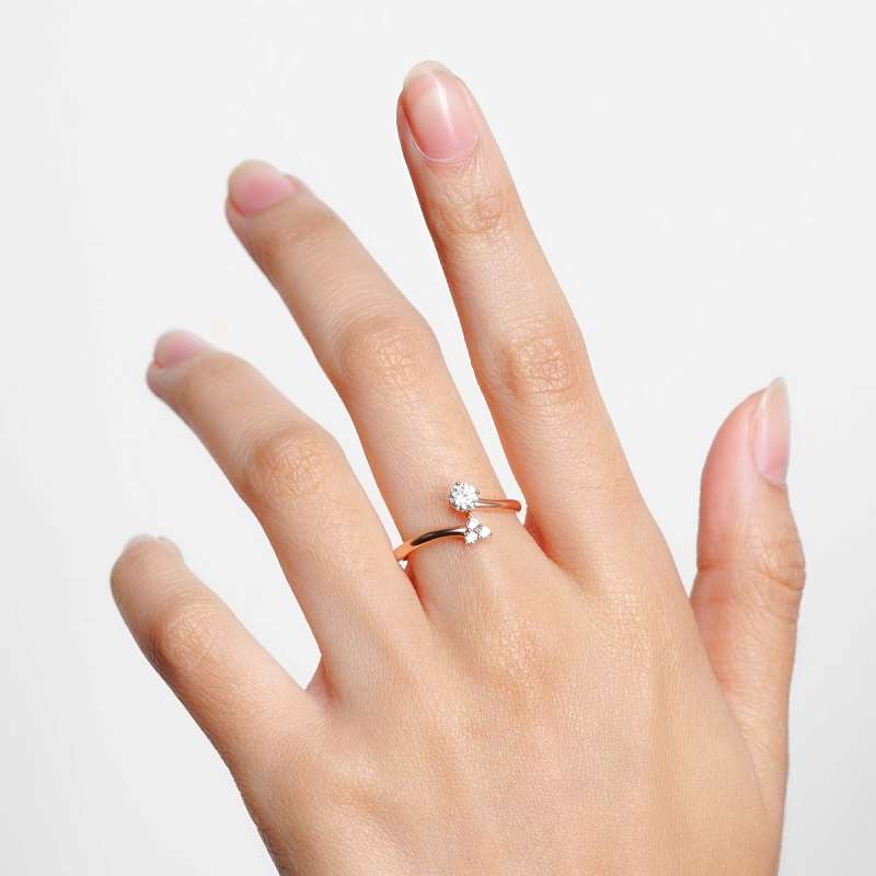 Cincin Emas 7k - Ciara Gold Ring - Garden Collection - Juene Jewelry - Juene