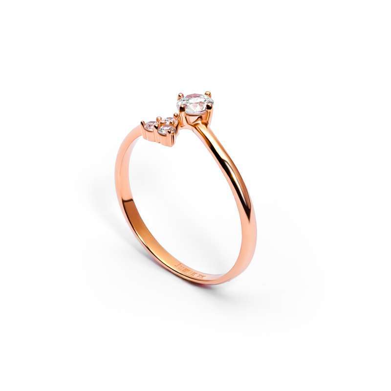 Cincin Emas 7k - Ciara Gold Ring - Garden Collection - Juene Jewelry - Juene