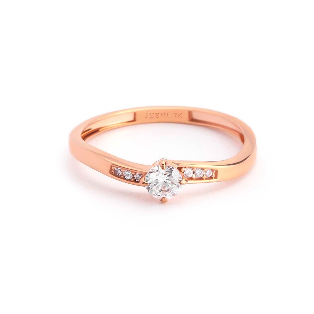 Cincin Emas 7k - Cilia Gold Ring - Adorn Collection - Juene Jewelry - Juene