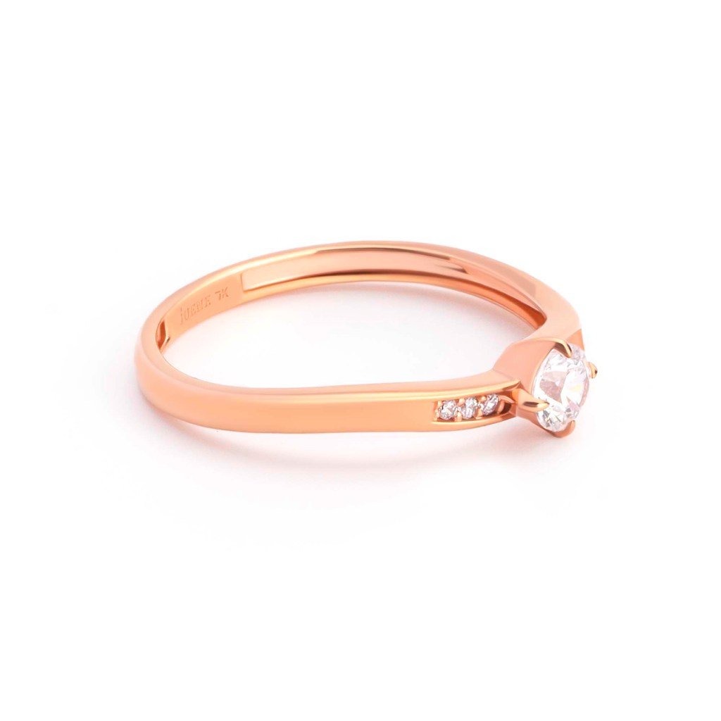 Cincin Emas 7k - Cilia Gold Ring - Adorn Collection - Juene Jewelry - Juene