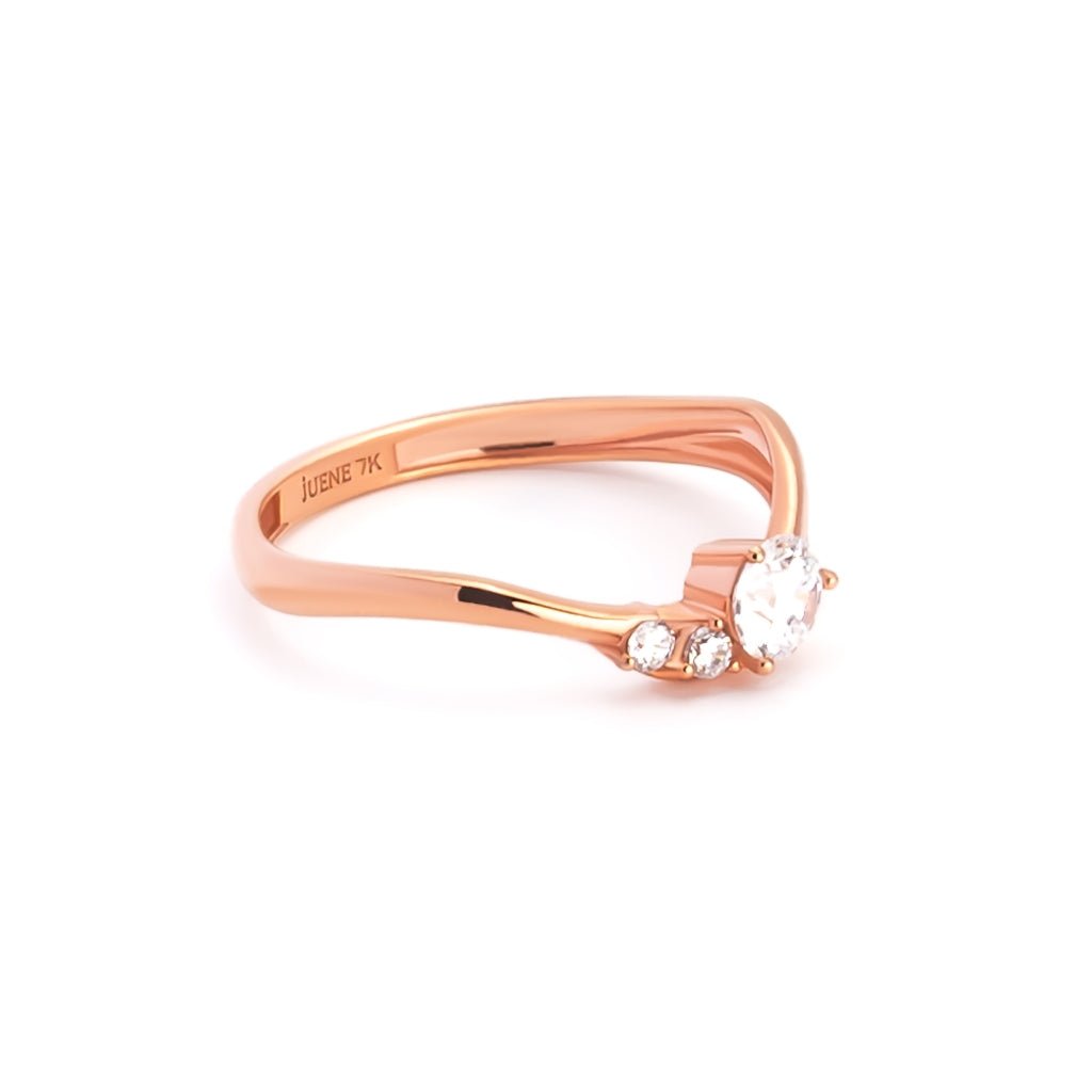 Cincin Emas 7k - Diana Gold Ring - Eternal Collection - Juene Jewelry - Juene