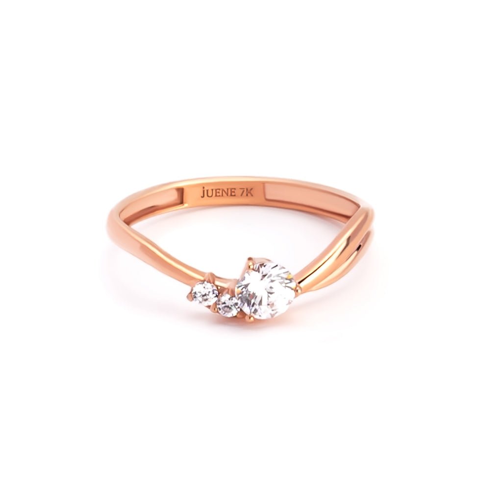 Cincin Emas 7k - Diana Gold Ring - Eternal Collection - Juene Jewelry - Juene