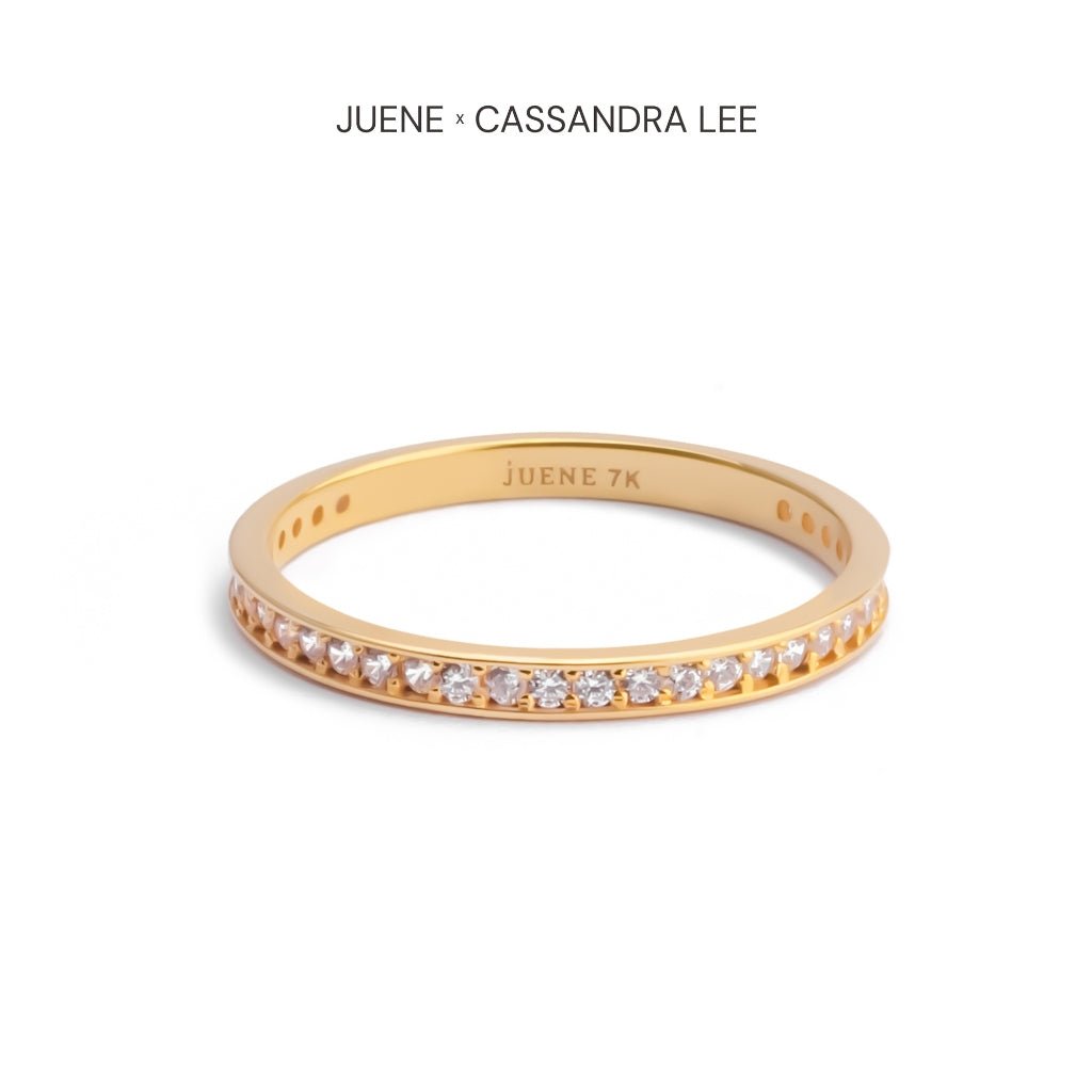 Cincin Emas 7k - Evermore Gold Ring - With Love Collection - Cassandra Lee x Juene Jewelry - Juene