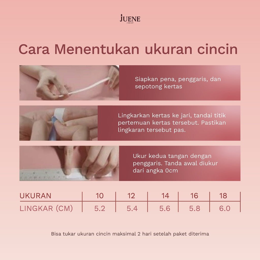 Cincin Emas 7k - Evermore Gold Ring - With Love Collection - Cassandra Lee x Juene Jewelry - Juene