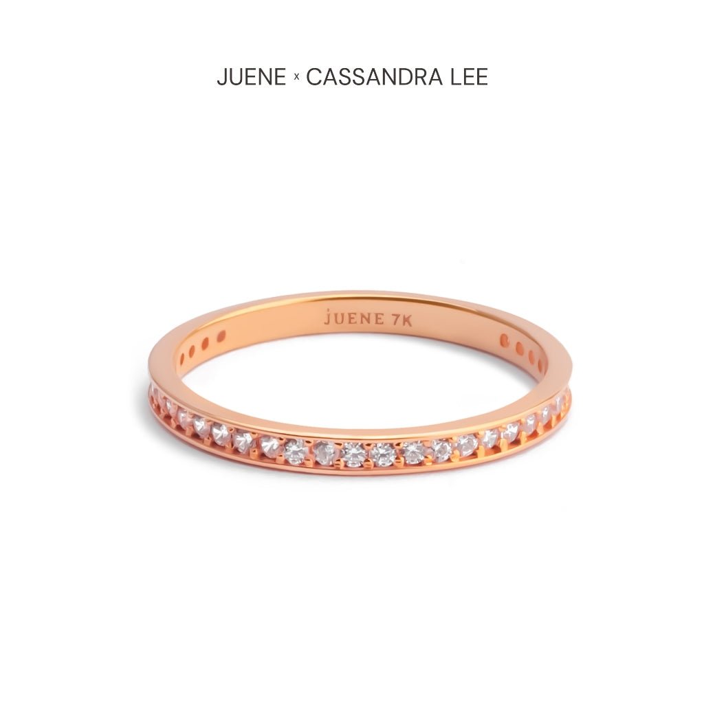 Cincin Emas 7k - Evermore Gold Ring - With Love Collection - Cassandra Lee x Juene Jewelry - Juene