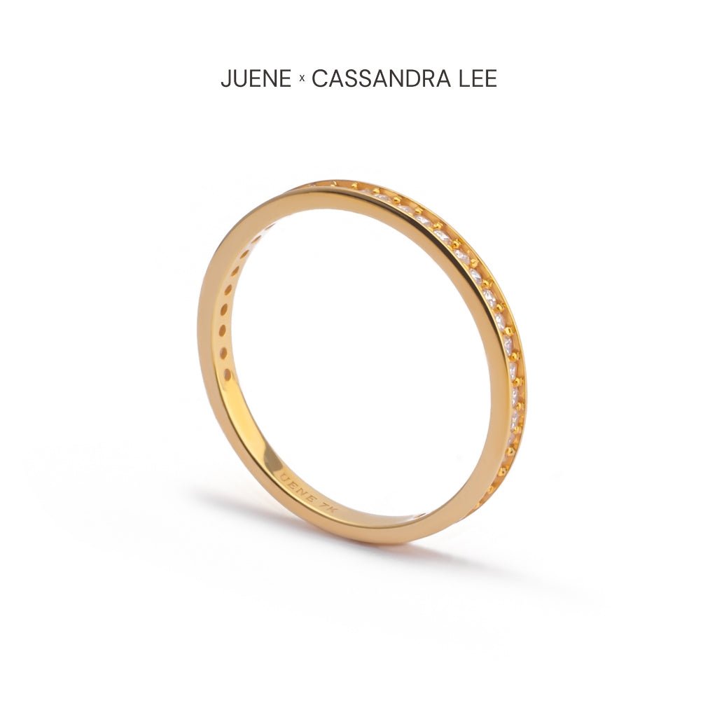 Cincin Emas 7k - Evermore Gold Ring - With Love Collection - Cassandra Lee x Juene Jewelry - Juene