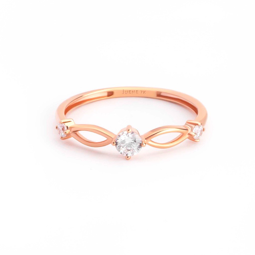 Cincin Emas 7k - Faye Gold Ring - Adorn Collection - Juene Jewelry - Juene