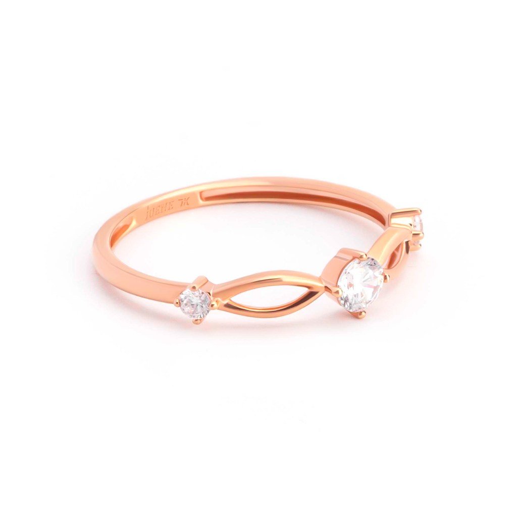 Cincin Emas 7k - Faye Gold Ring - Adorn Collection - Juene Jewelry - Juene