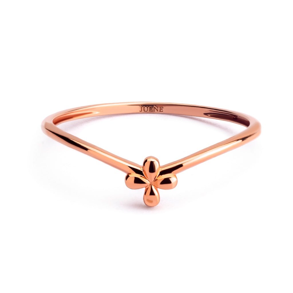 Cincin Emas 7k - Fleur Gold Ring - Fivera Collection - Juene Jewelry - Juene