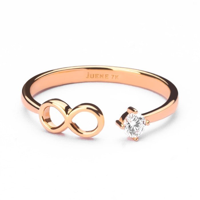 Cincin Emas 7k - Infinity Gold Ring - The Shades Collection - Juene Jewelry - Juene