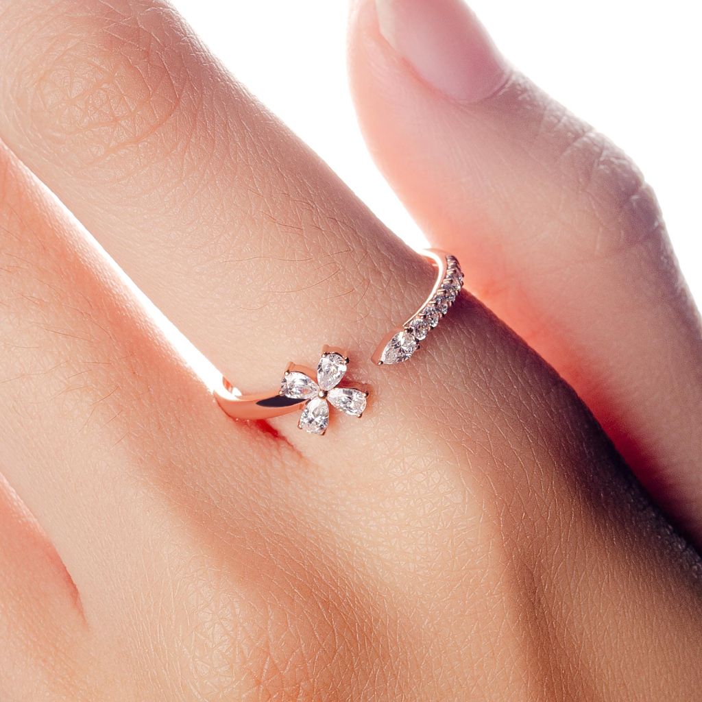 Cincin Emas 7k - Izza Gold Ring - Huda Collection - Juene Jewelry - Juene
